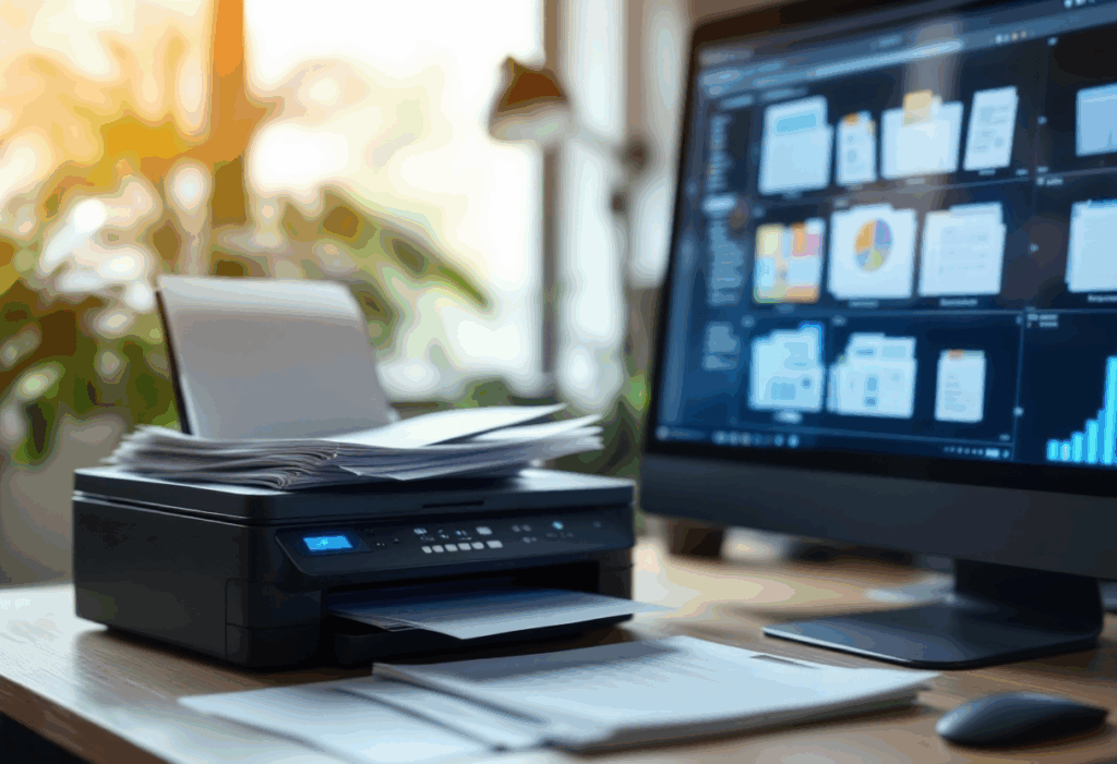 Digitalização de documentos físicos para Alfresco com scanner profissional